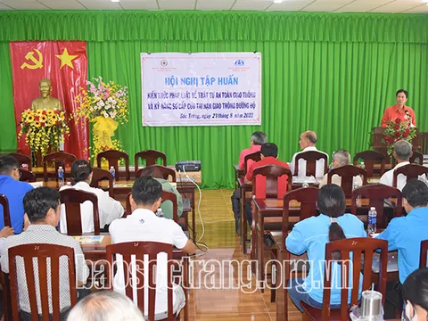 Sóc Trăng: Tập huấn kiến thức về an toàn giao thông và kỹ năng sơ cấp cứu tai nạn giao thông đường bộ