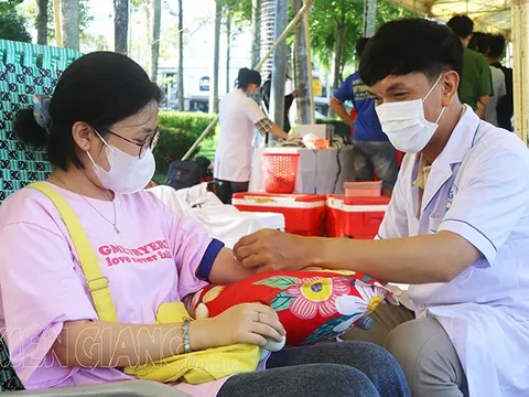 Kiên Giang: Thành phố Hà Tiên tiếp nhận 271 đơn vị máu