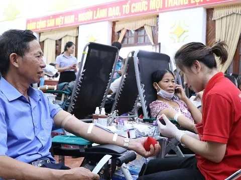 Bắc Giang: 1.500 người đăng ký tham gia hiến máu tại huyện Hiệp Hoà