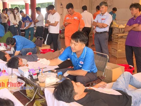 Bình Phước: Gần 600 người tham gia hiến máu tình nguyện tại huyện Lộc Ninh