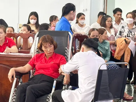 Lâm Đồng: Tiếp nhận 187 đơn vị máu tại Ngày hội Hiến máu tình nguyện huyện Cát Tiên