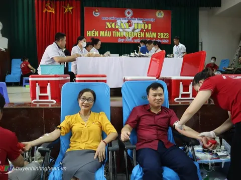 Nghệ An: Hơn 700 tình nguyện viên tham gia Ngày hội hiến máu tình nguyện tại huyện Quỳ Châu