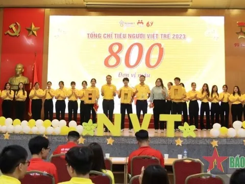 Ra quân ngày hội hiến máu Người Việt Trẻ 2023