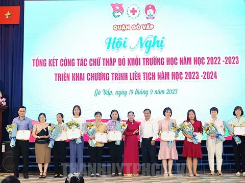 Quận Gò Vấp (TP HCM): Hội Chữ thập đỏ các trường học vận động gần 4 tỷ đồng thực hiện các hoạt động xã hội nhân đạo