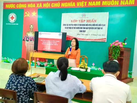 Bình Thuận: Tập huấn vận động hiến máu, hiến mô, hiến tạng và bộ phận cơ thể người