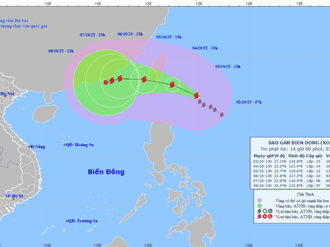 Biển Đông chuẩn bị đón cơn bão số 4