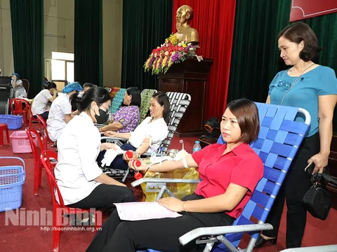 Ninh Bình: Yên Khánh vượt kế hoạch được giao về hiến máu tình nguyện năm 2023