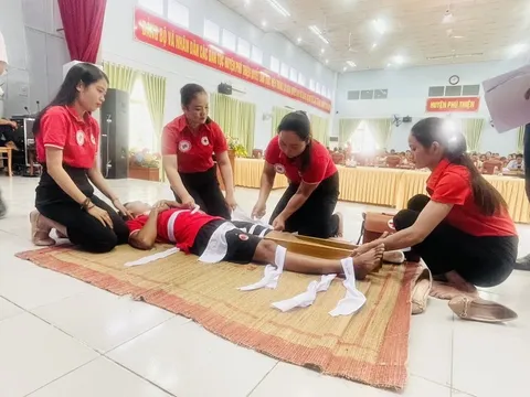 Gia Lai: Xã Ia Ake giành giải nhất hội thi Đội tuyên truyền Chữ thập đỏ huyện Phú Thiện