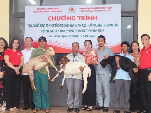 Hỗ trợ sinh kế cho hộ gia đình có hoàn cảnh khó khăn