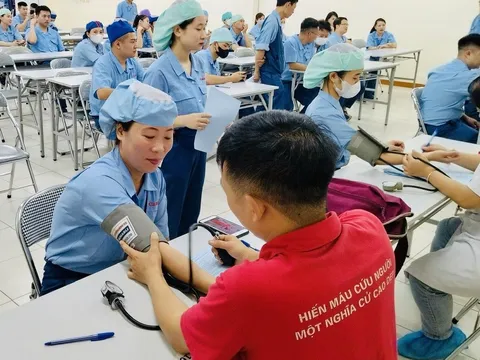 Hưng Yên: Đẩy mạnh phong trào hiến máu tình nguyện trong các khu công nghiệp