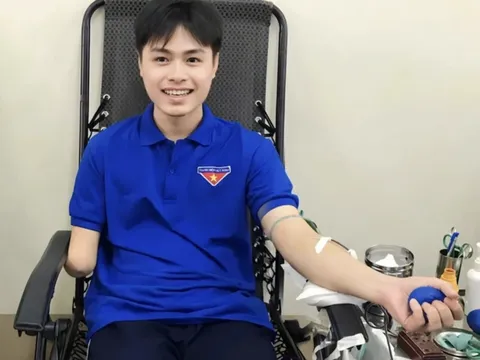 Chàng trai khuyết tật 27 lần hiến máu tình nguyện
