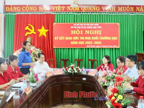 Nhiều hoạt động nổi bật trong công tác Chữ thập đỏ trường học tại Bình Phước
