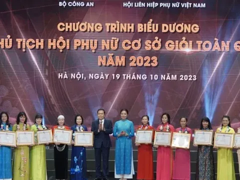 Biểu dương 293 Chủ tịch Hội Phụ nữ cơ sở giỏi toàn quốc năm 2023