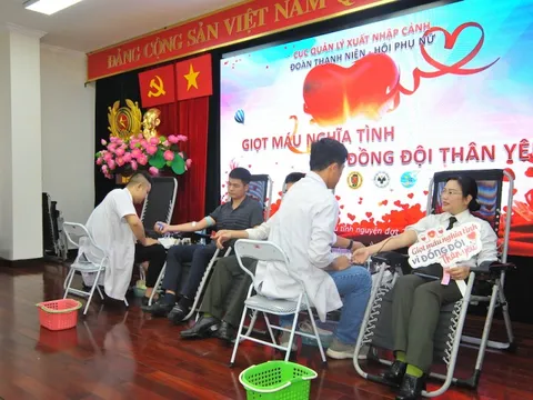 Cục Quản lý xuất nhập cảnh tổ chức hiến máu tình nguyện đợt 2 năm 2023