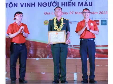 Sĩ quan trẻ 52 lần hiến máu cứu người