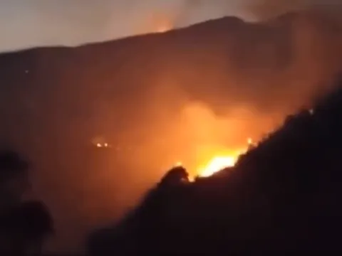 25 ha rừng cháy ở Sapa, hàng trăm người nỗ lực dập lửa