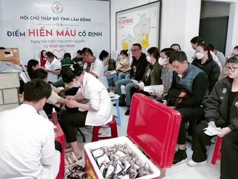 Đà Lạt: Hàng trăm người tham gia hiến máu tình nguyện đầu xuân