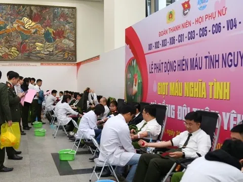 Lan tỏa phong trào hiến máu vì đồng đội thân yêu
