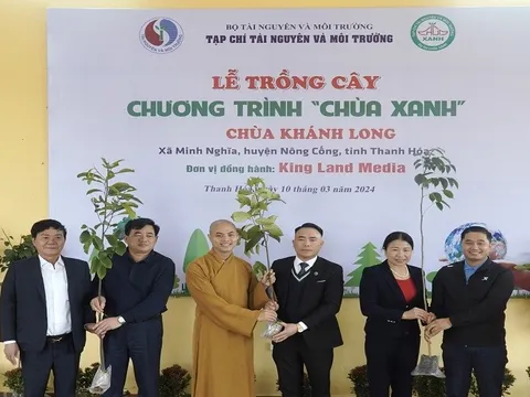 Trồng gần 800 cây xanh tại huyện Nông Cống (Thanh Hóa)