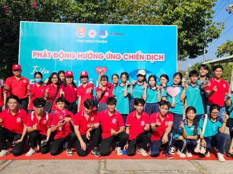 Bình Thuận: Hơn 300 đoàn viên, thanh niên, tình nguyện viên tham gia hưởng ứng Chiến dịch “Triệu bước chân nhân ái”