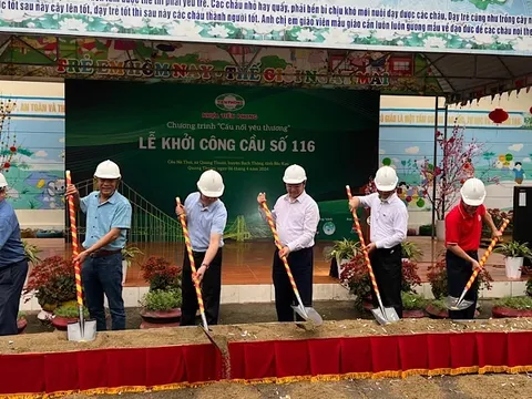 Khởi công cây cầu nối yêu thương tại Bắc Kạn