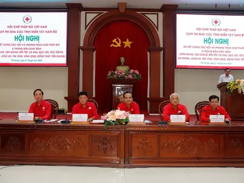 Hội Chữ thập đỏ các tỉnh miền Tây Nam bộ sơ kết công tác Hội 6 tháng đầu năm 2024