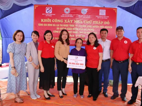 Hải Phòng: Khởi công xây nhà Chữ thập đỏ