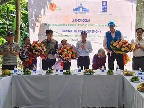 Xây dựng 73 nhà "An toàn chống chịu bão, lụt" cho người dân Quảng Bình