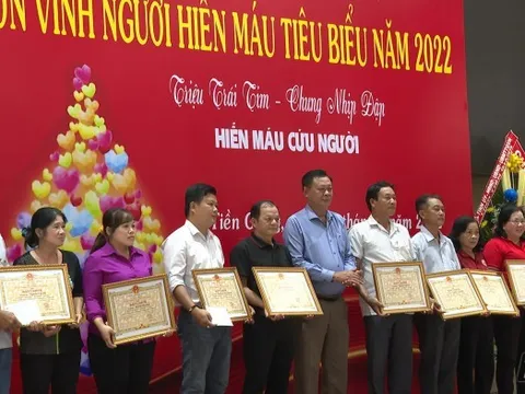 Tôn vinh người hiến máu tiêu biểu tỉnh Tiền Giang