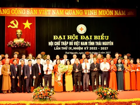 Đại hội đại biểu Hội Chữ thập đỏ tỉnh Thái Nguyên khóa IX, nhiệm kỳ 2022-2027