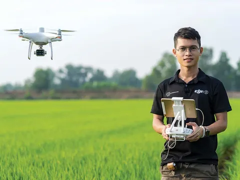 Sử dụng máy bay không người lái phát triển nông nghiệp