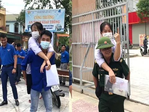 Cảm động những hình ảnh hết lòng vì sĩ tử trong ngày thi tốt nghiệp THPT đầu tiên