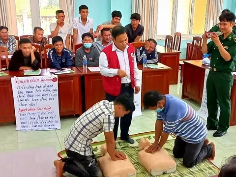 Hội CTĐ tỉnh Bình Định: Nâng cao năng lực ứng phó, sơ cấp cứu trong bão lũ