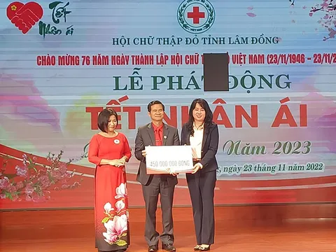 Hội Chữ thập đỏ tỉnh Lâm Đồng: Tổ chức lễ phát động “Tết Nhân ái” Xuân Quý Mão năm 2023.