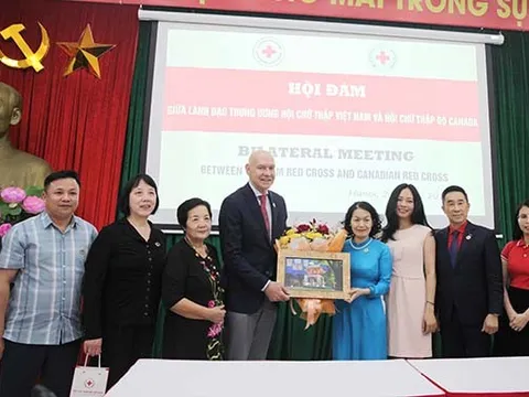 Tiến tới hợp tác lâu dài giữa Hội Chữ thập đỏ Việt Nam - Canada