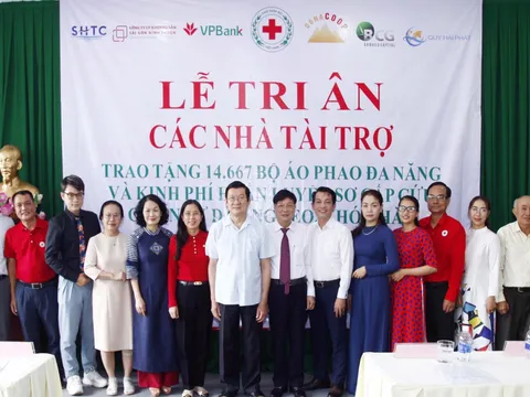 Hội Chữ thập đỏ Việt Nam tri ân các nhà tài trợ áo phao cứu sinh đa năng