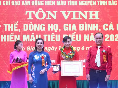 Dòng họ hiến máu: Điểm sáng trong phong trào hiến máu tình nguyện Bắc Giang