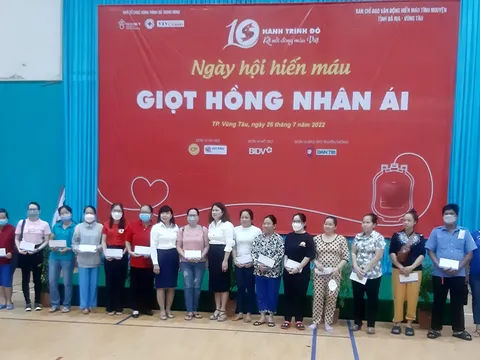 Bà Rịa – Vũng Tàu: "Giọt Hồng nhân ái” thu hút hơn 600 đơn vị máu