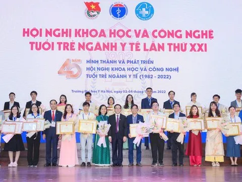 Trao 270 giải thưởng cho các nghiên cứa khoa học của tuổi trẻ ngành Y
