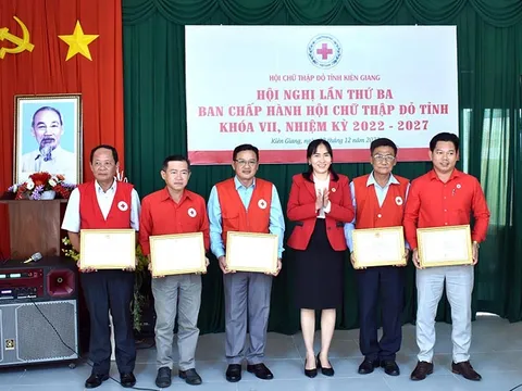 Kiên Giang: Hội nghị Ban Chấp hành Hội CTĐ tỉnh lần thứ III, tổng kết công tác Hội và phong trào Chữ thập đỏ năm 2022