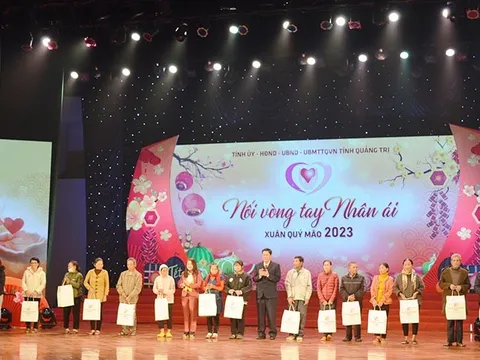 Quảng Trị: Chương trình ‘Nối vòng tay nhân ái - Xuân Quý Mão năm 2023’ huy động hơn 30 tỷ đồng chăm lo Tết cho người nghèo