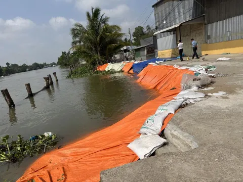 Cần Thơ chủ động ứng phó với diễn biến phức tạp của sạt lở