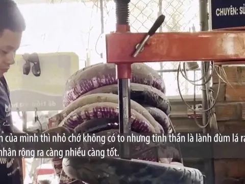 Thùng bơm xe từ thiện