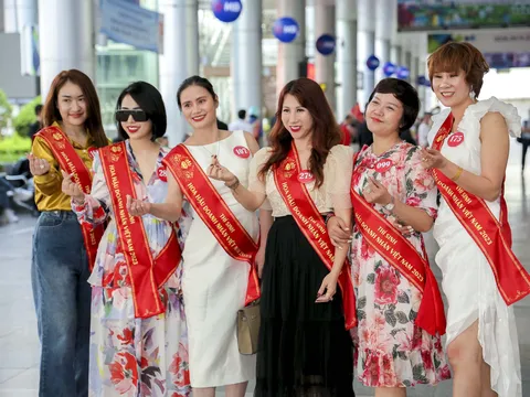 Dàn thí sinh Hoa hậu Doanh nhân Việt Nam 2023 đến Đà Nẵng