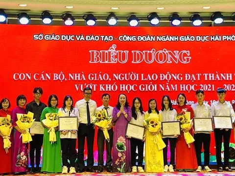 Hải Phòng: Biểu dương học sinh vượt khó học giỏi năm học 2021-2022
