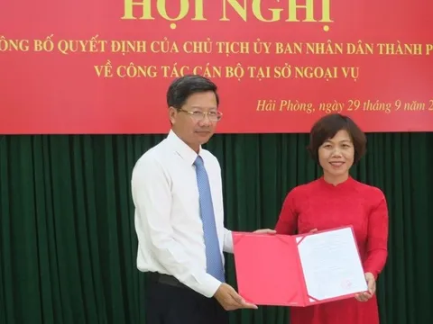 Hải Phòng: Bà Nguyễn Thị Bích Dung giữ chức vụ Giám đốc Sở Ngoại vụ