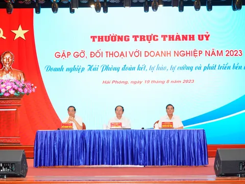 Hải Phòng: Thường trực Thành ủy đối thoại với hơn 600 doanh nghiệp trên địa bàn thành phố