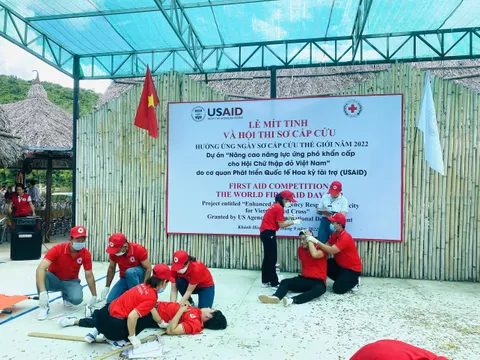 Mít tinh hưởng ứng ngày “Sơ cấp cứu thế giới” năm 2022