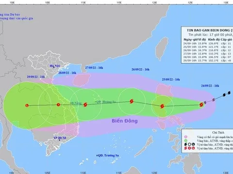 Bão Noru di chuyển nhanh với cường độ mạnh, có thể giật cấp 16