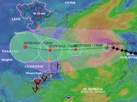 Bão Noru đổ bộ đất liền, 60 huyện và khu đô thị nguy cơ ngập lụt